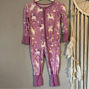 Little Sleepies Zippy Sleeper in Sienna’s Unicorns